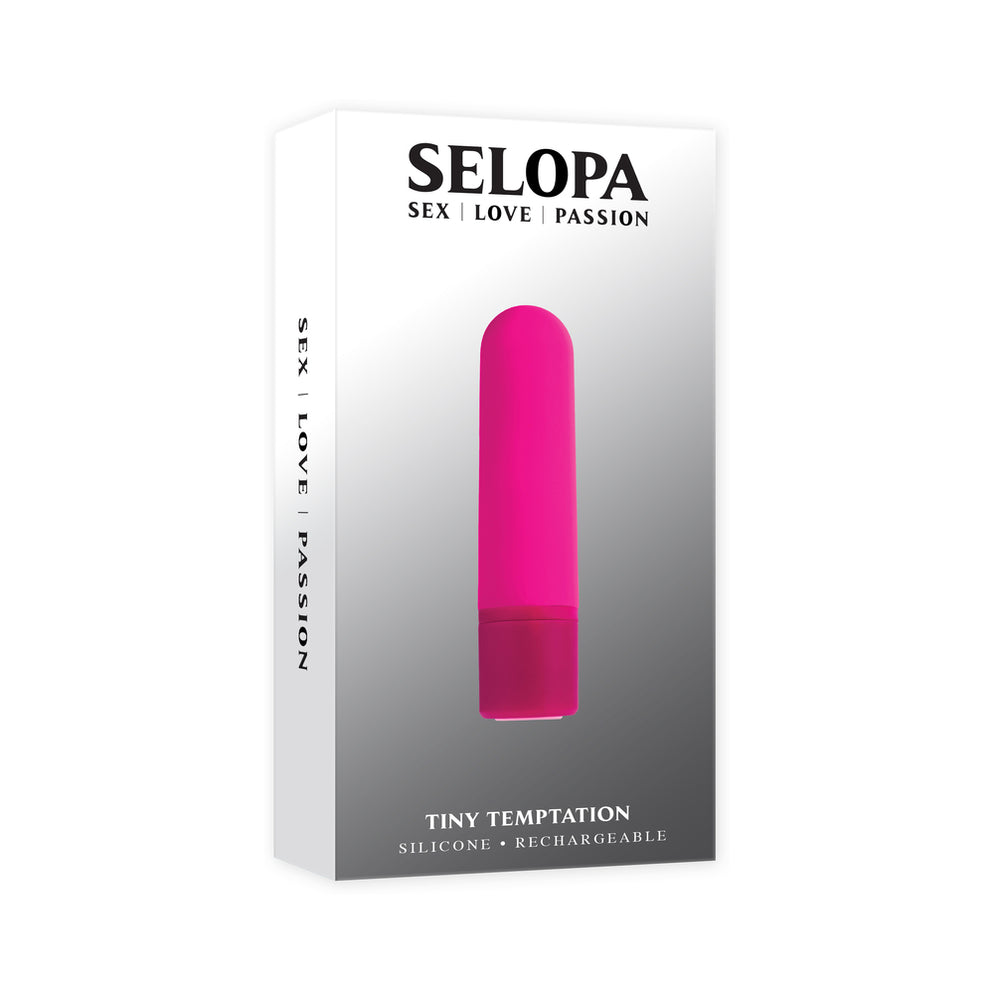 Selopa Tiny Temptation rechargeable bullet vibrator in pink