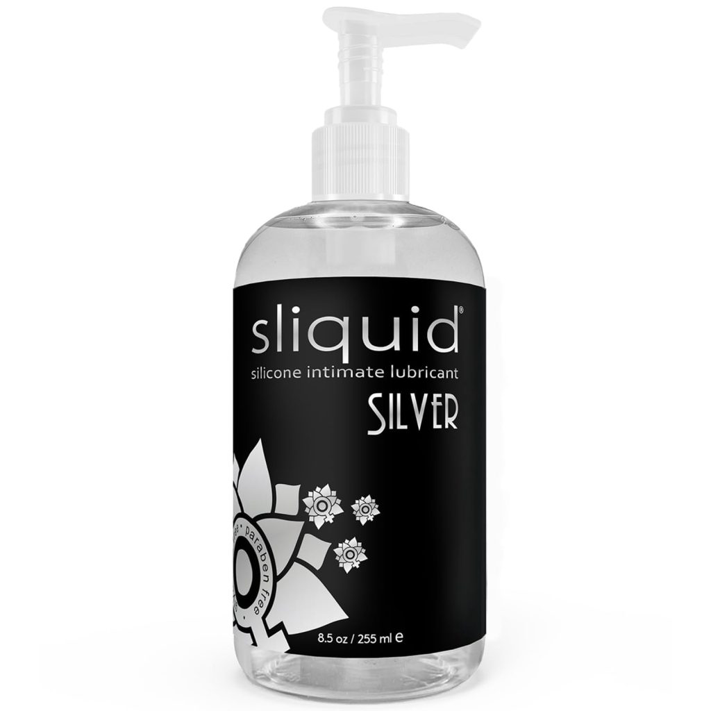 Sliquid Silver silicone lubricant 8.5 ounce bottle