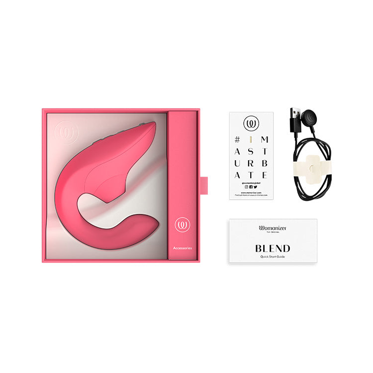 Womanizer Blend rose box contents view