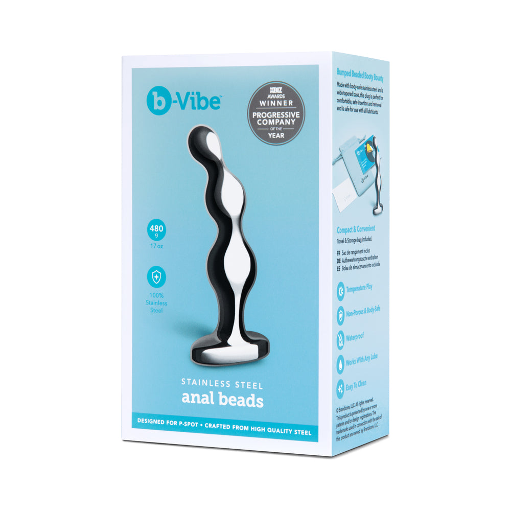 b-Vibe stainless steel anal beads