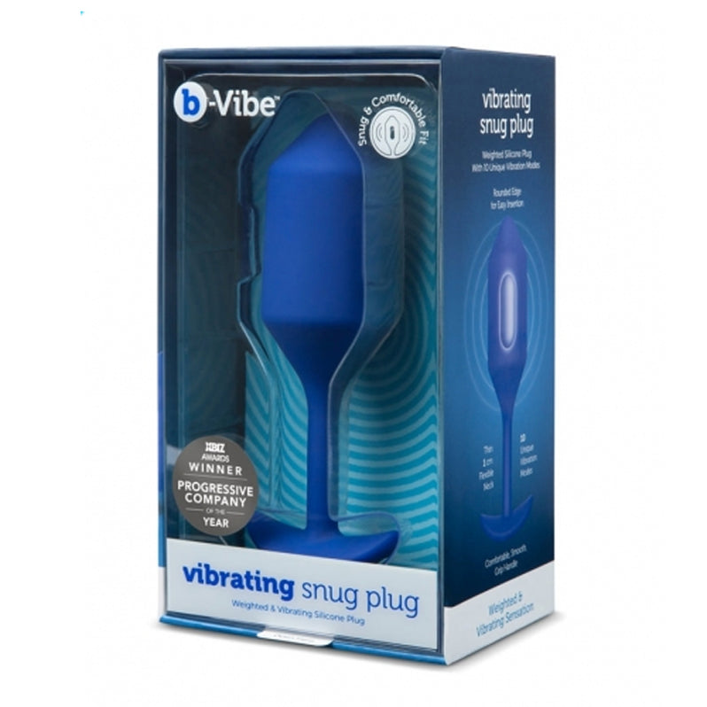 b-Vibe vibrating Snug Plug 4 XL in navy