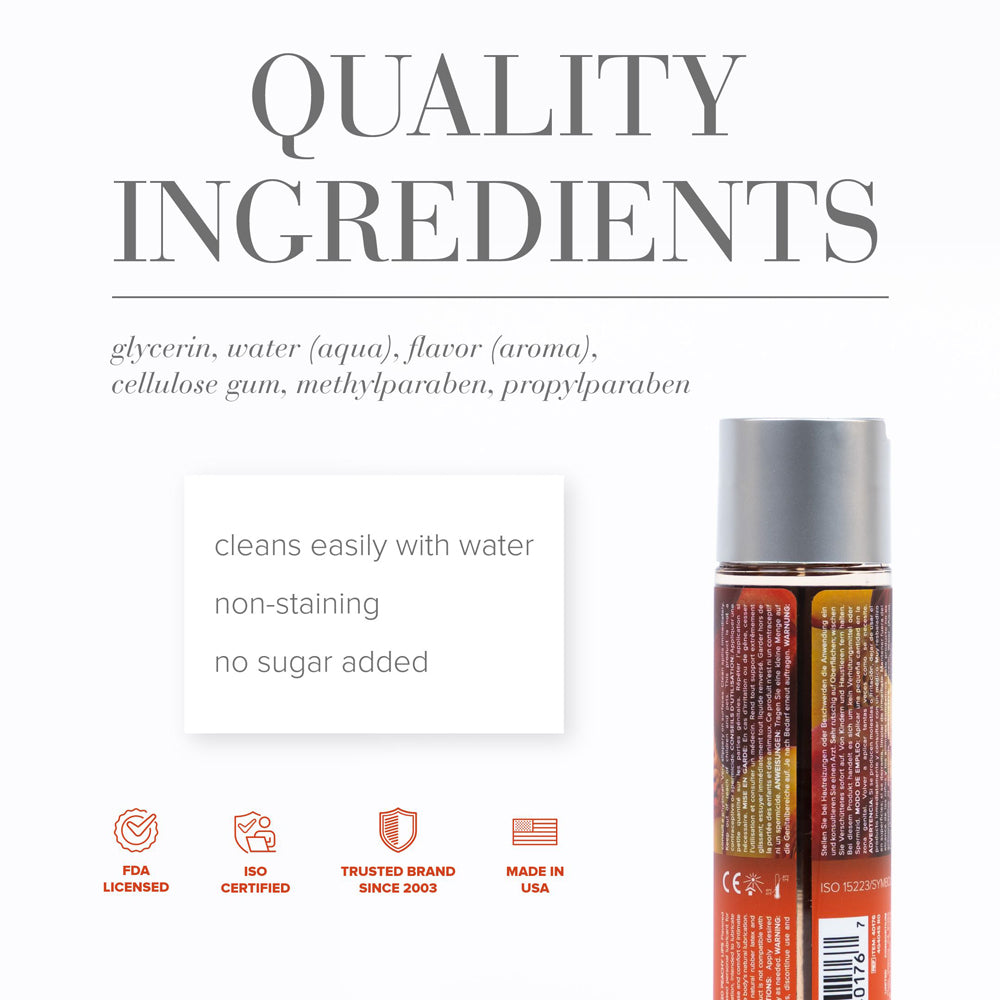 JO H2O Peachy Lips Water-Based Lubricant 4 oz