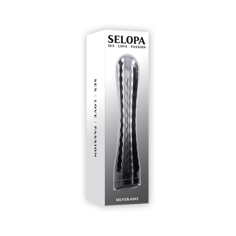 Selopa Silverado Rechargeable Vibrator Silver/Black