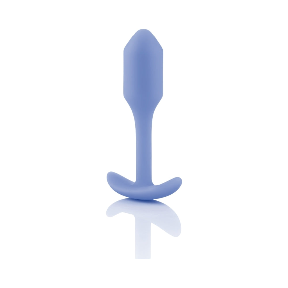 b-Vibe Snug Plug 1 Weighted Silicone Anal Plug Violet