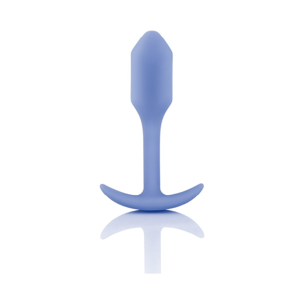 b-Vibe Snug Plug 1 Weighted Silicone Anal Plug Violet