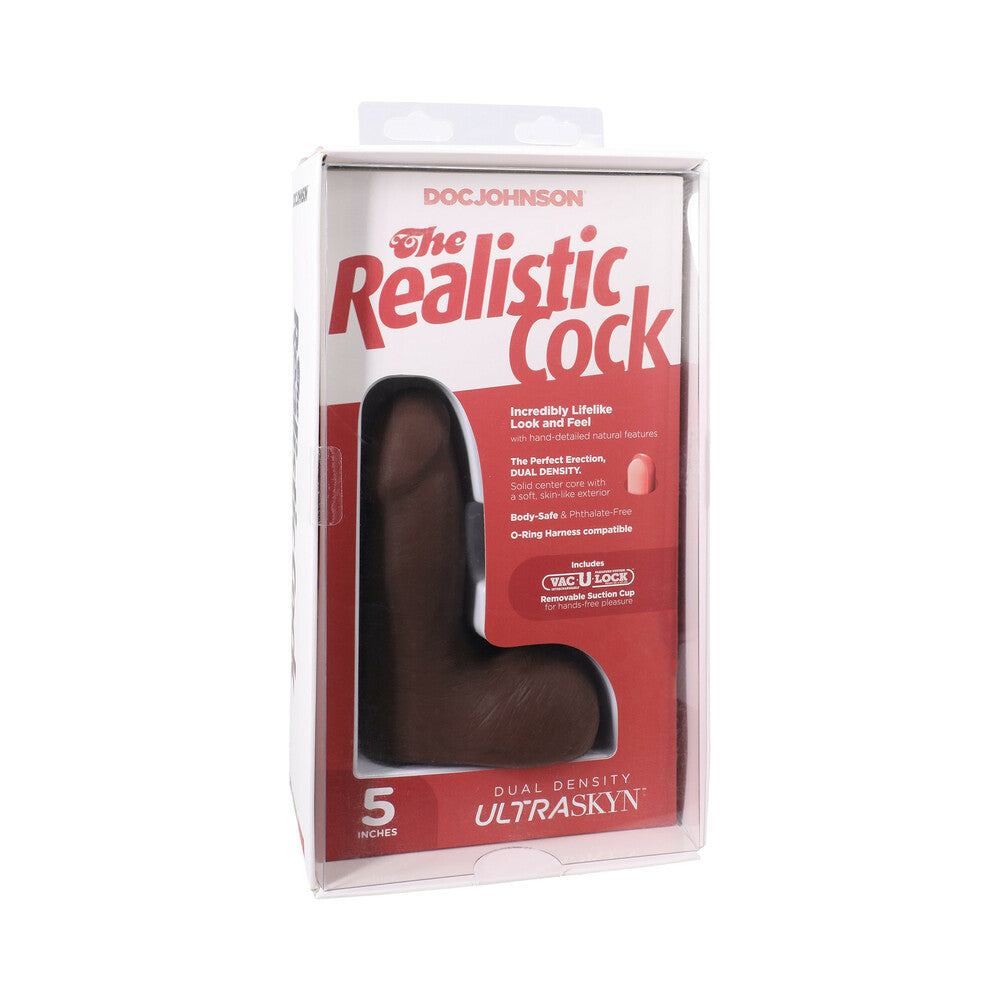 The Realistic Cock 5 in. ULTRASKYN Dildo Chocolate